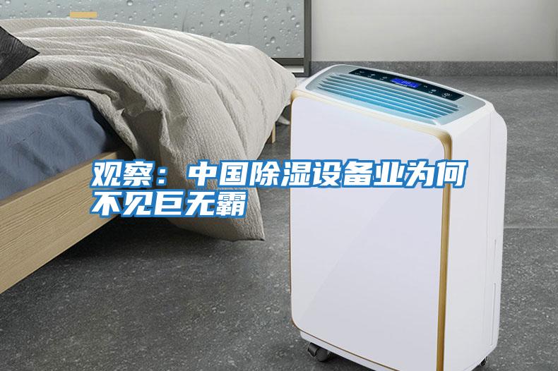 觀(guān)察:中國除濕設備業(yè)為何不見(jiàn)巨無(wú)霸