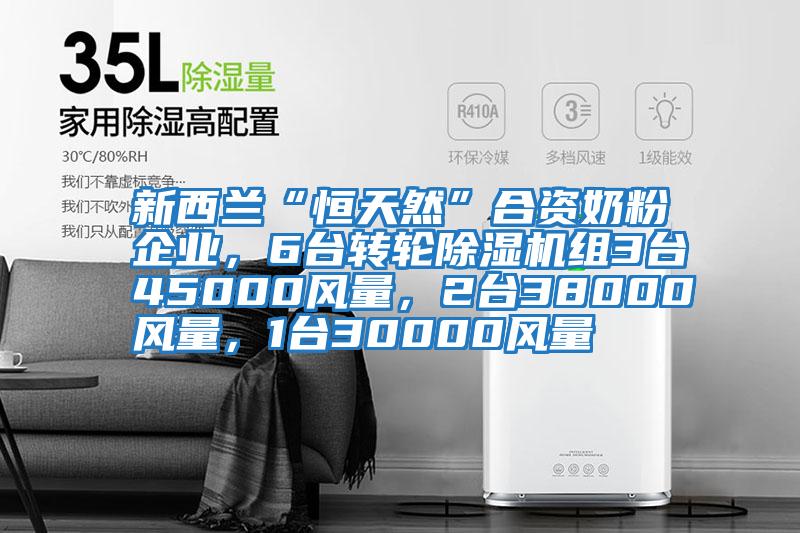 新西蘭“恒天然”合資奶粉企業(yè)，6臺轉輪除濕機組3臺45000風(fēng)量，2臺38000風(fēng)量，1臺30000風(fēng)量