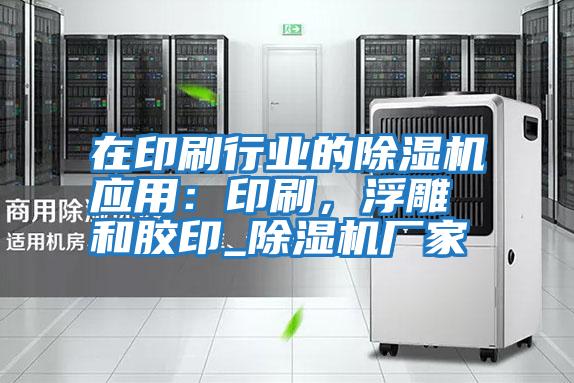 在印刷行業(yè)的除濕機應用：印刷，浮雕和膠印_除濕機廠(chǎng)家