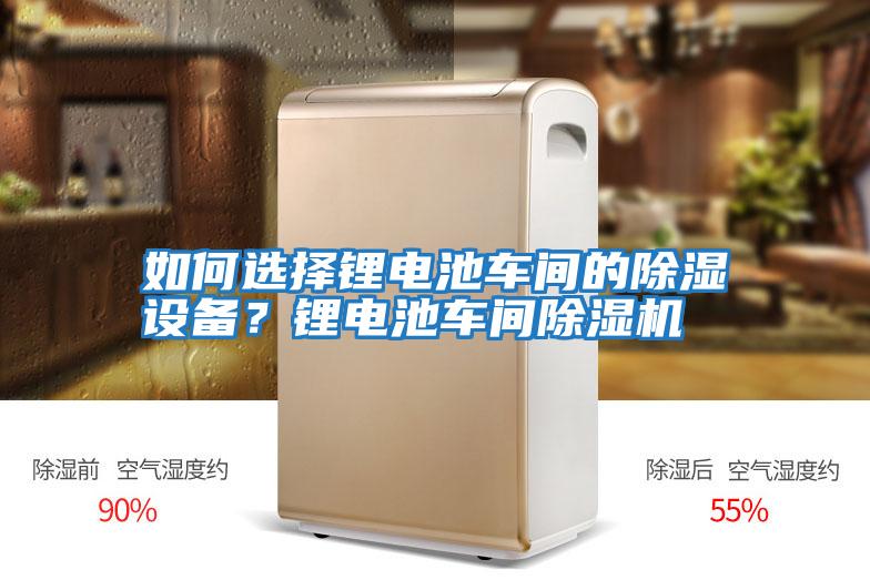 如何選擇鋰電池車(chē)間的除濕設備？鋰電池車(chē)間除濕機