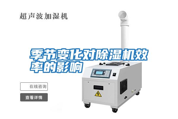 季節變化對除濕機效率的影響