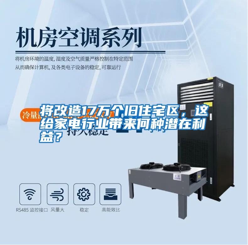 將改造17萬(wàn)個(gè)舊住宅區，這給家電行業(yè)帶來(lái)何種潛在利益？