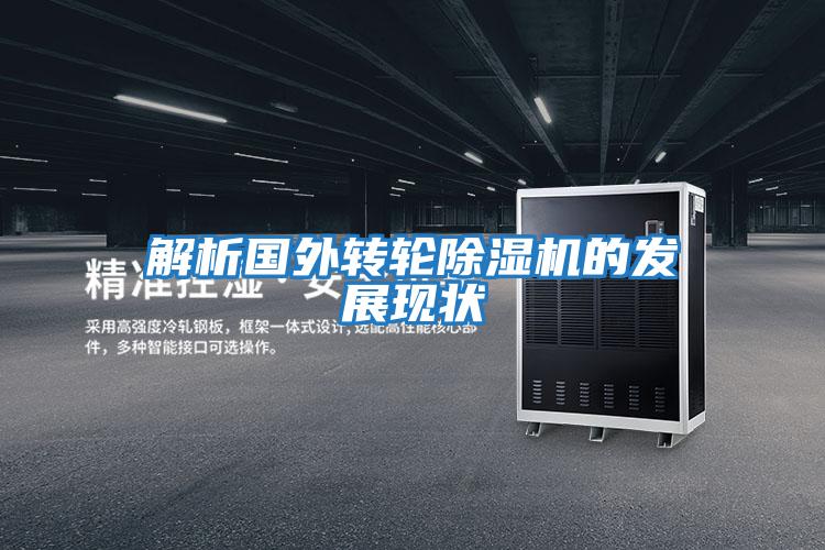 解析國外轉輪除濕機的發(fā)展現狀