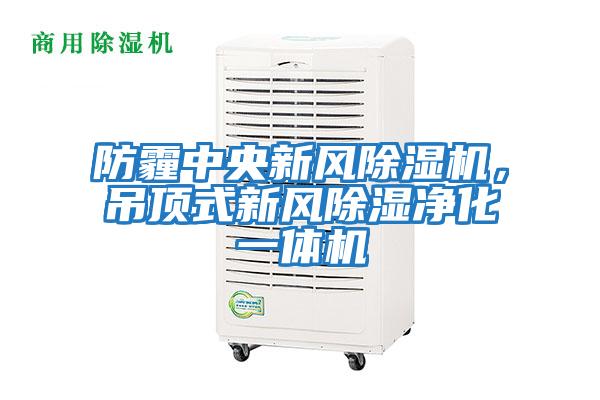 防霾中央新風(fēng)除濕機，吊頂式新風(fēng)除濕凈化一體機