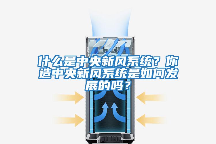 什么是中央新風(fēng)系統？你造中央新風(fēng)系統是如何發(fā)展的嗎？