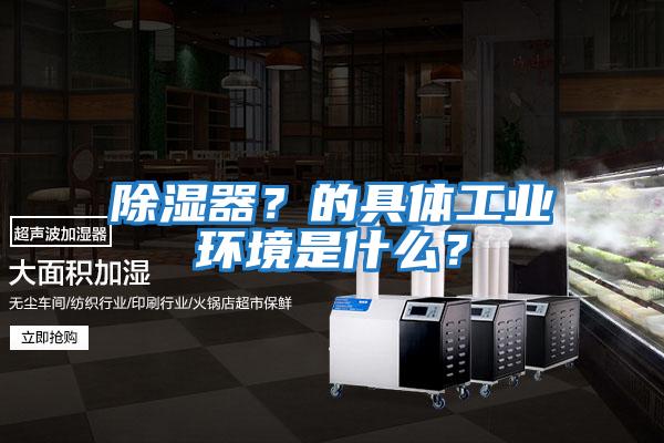 除濕器？的具體工業(yè)環(huán)境是什么？