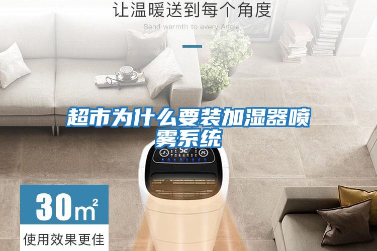 超市為什么要裝加濕器噴霧系統