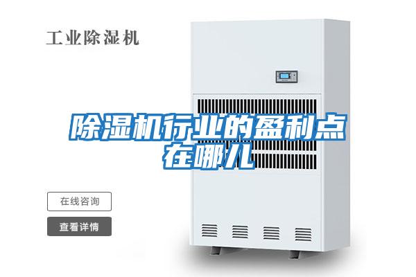 除濕機行業(yè)的盈利點(diǎn)在哪兒