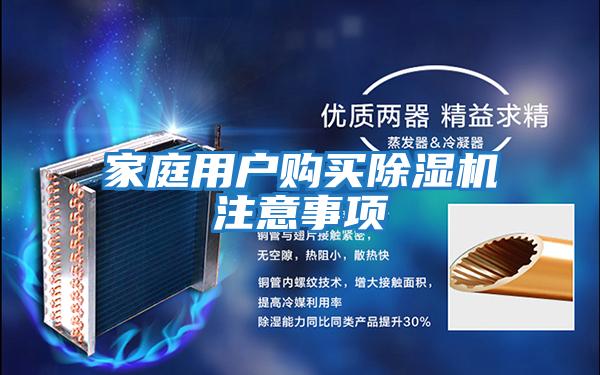 家庭用戶(hù)購買(mǎi)除濕機注意事項