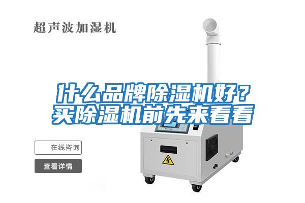 什么品牌除濕機好？買(mǎi)除濕機前先來(lái)看看