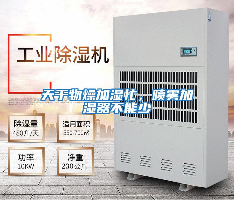 天干物燥加濕忙，噴霧加濕器不能少