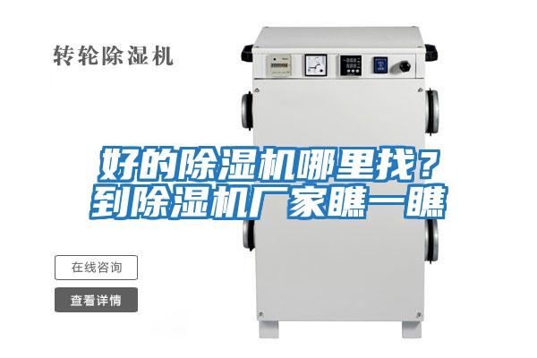 好的除濕機哪里找？到除濕機廠(chǎng)家瞧一瞧