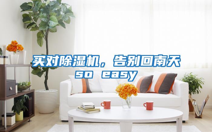 買(mǎi)對除濕機，告別回南天so easy