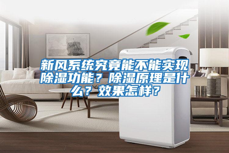 新風(fēng)系統究竟能不能實(shí)現除濕功能？除濕原理是什么？效果怎樣？