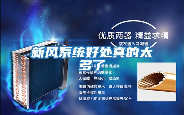 新風(fēng)系統好處真的太多了