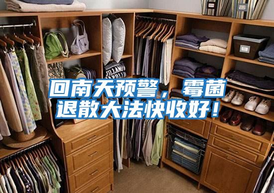 回南天預警，霉菌退散大法快收好！