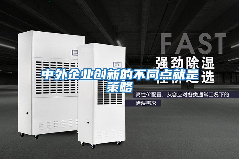 中外企業(yè)創(chuàng  )新的不同點(diǎn)就是策略
