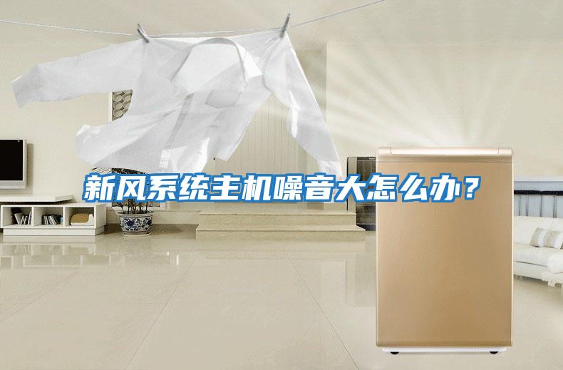 新風(fēng)系統主機噪音大怎么辦？