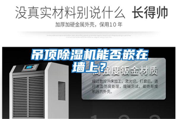 吊頂除濕機能否嵌在墻上？