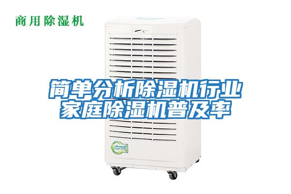 簡(jiǎn)單分析除濕機行業(yè)家庭除濕機普及率