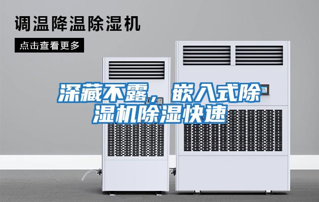 深藏不露，嵌入式除濕機除濕快速