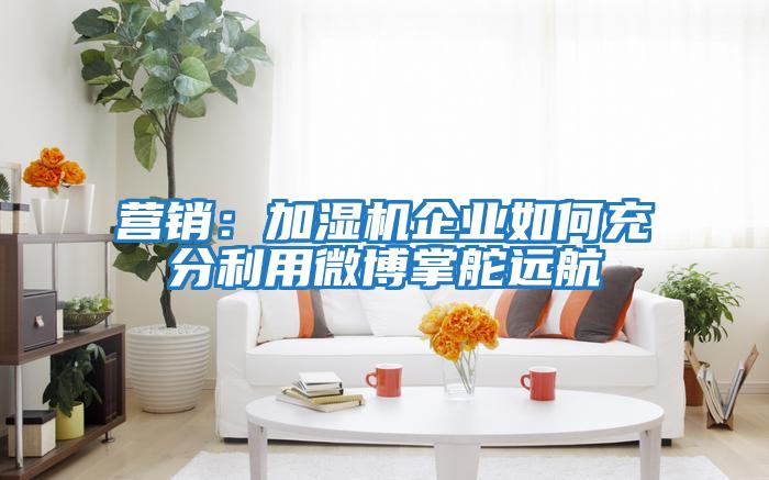 營(yíng)銷(xiāo)：加濕機企業(yè)如何充分利用微博掌舵遠航