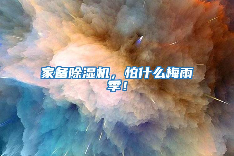 家備除濕機，怕什么梅雨季！