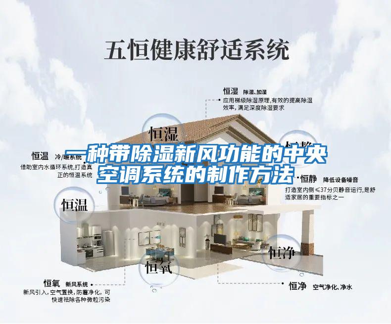一種帶除濕新風(fēng)功能的中央空調系統的制作方法
