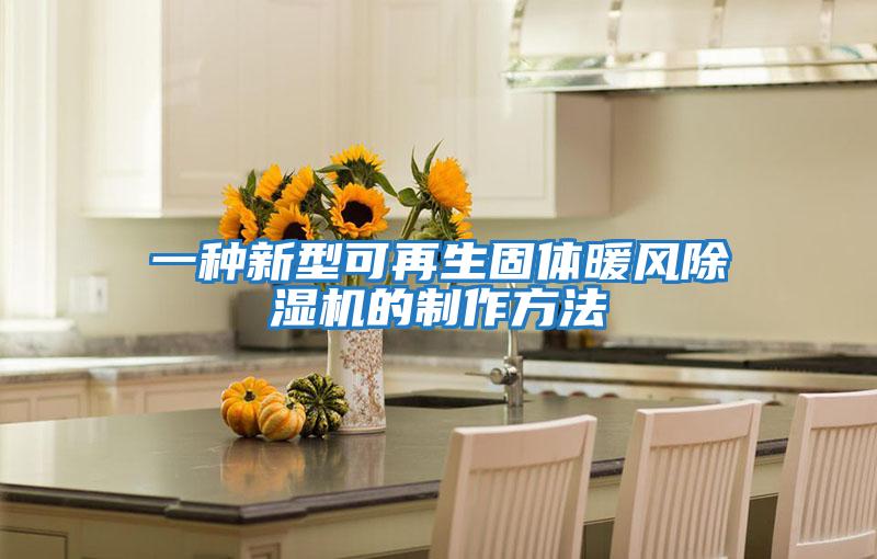 一種新型可再生固體暖風(fēng)除濕機的制作方法
