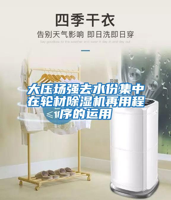 大壓場(chǎng)強去水份集中在輪材除濕機再用程序的運用