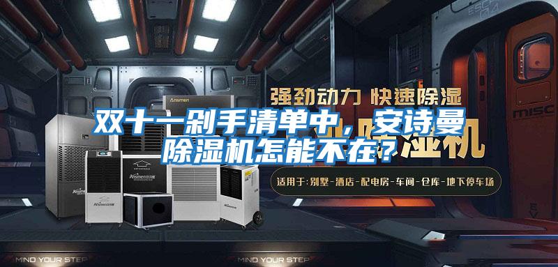 雙十一剁手清單中，安詩(shī)曼除濕機怎能不在？