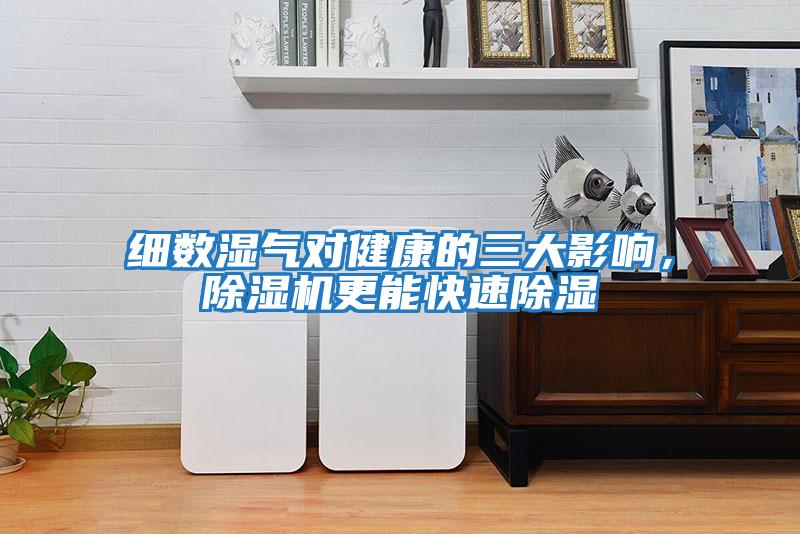 細數濕氣對健康的三大影響，除濕機更能快速除濕