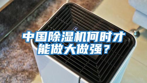 中國除濕機何時(shí)才能做大做強？
