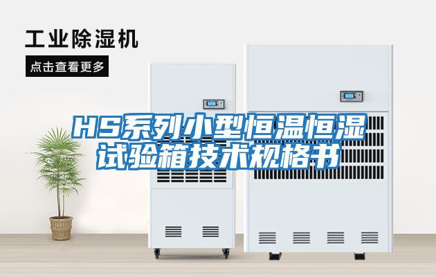 HS系列小型恒溫恒濕試驗箱技術(shù)規格書(shū)
