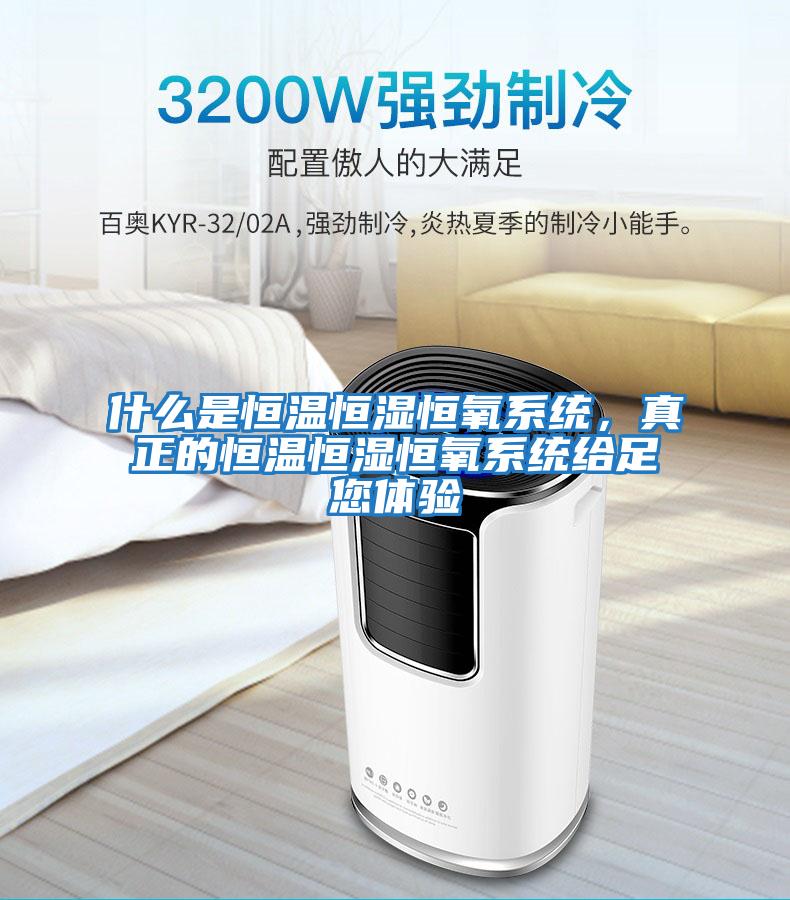 什么是恒溫恒濕恒氧系統，真正的恒溫恒濕恒氧系統給足您體驗
