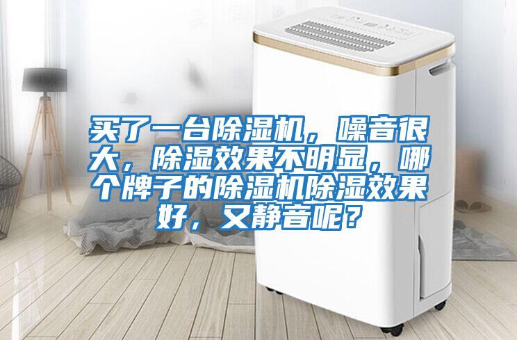 買(mǎi)了一臺除濕機，噪音很大，除濕效果不明顯，哪個(gè)牌子的除濕機除濕效果好，又靜音呢？