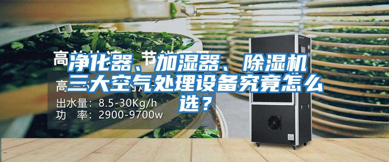 凈化器、加濕器、除濕機 三大空氣處理設備究竟怎么選？
