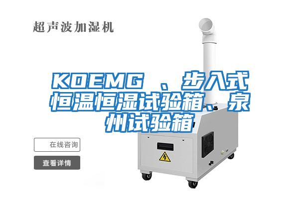 KOEMG 、步入式恒溫恒濕試驗箱、泉州試驗箱