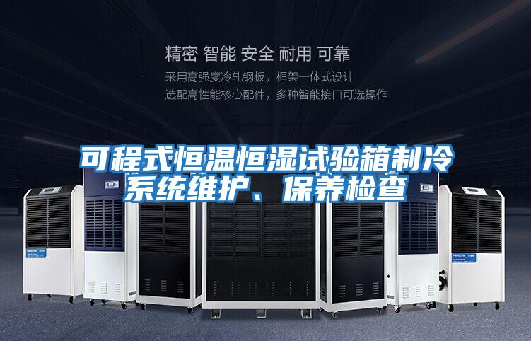 可程式恒溫恒濕試驗箱制冷系統維護、保養檢查