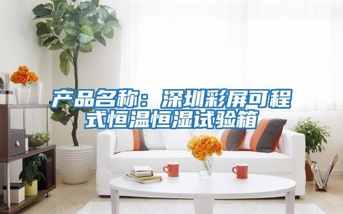 產(chǎn)品名稱(chēng)：深圳彩屏可程式恒溫恒濕試驗箱