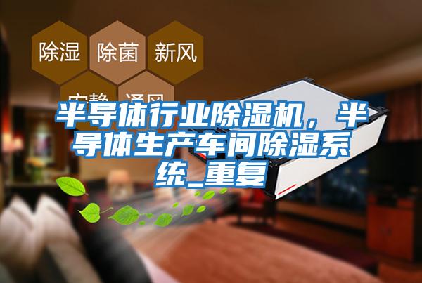 半導體行業(yè)除濕機，半導體生產(chǎn)車(chē)間除濕系統_重復