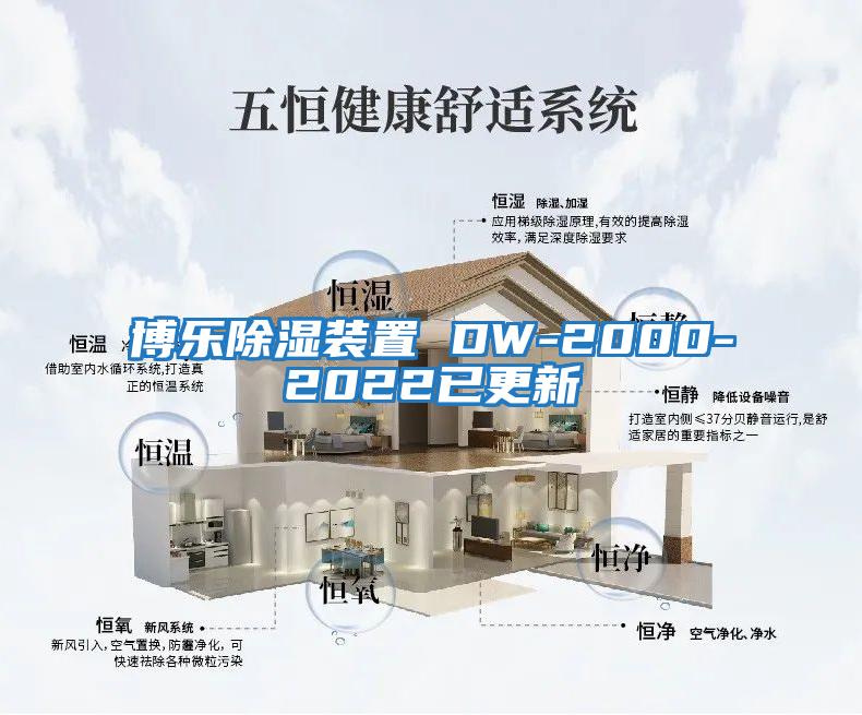 博樂(lè )除濕裝置 DW-2000-2022已更新