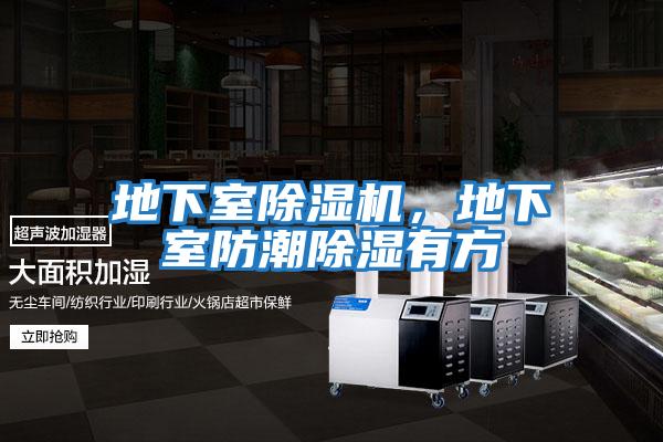 地下室除濕機，地下室防潮除濕有方