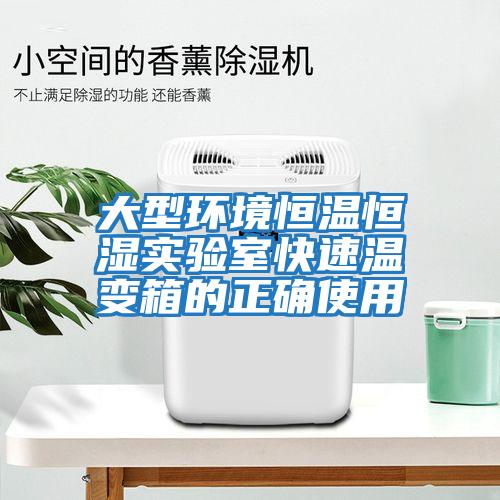大型環(huán)境恒溫恒濕實(shí)驗室快速溫變箱的正確使用