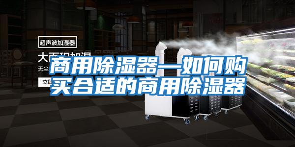 商用除濕器—如何購買(mǎi)合適的商用除濕器