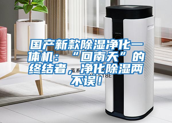 國產(chǎn)新款除濕凈化一體機：“回南天”的終結者，凈化除濕兩不誤！