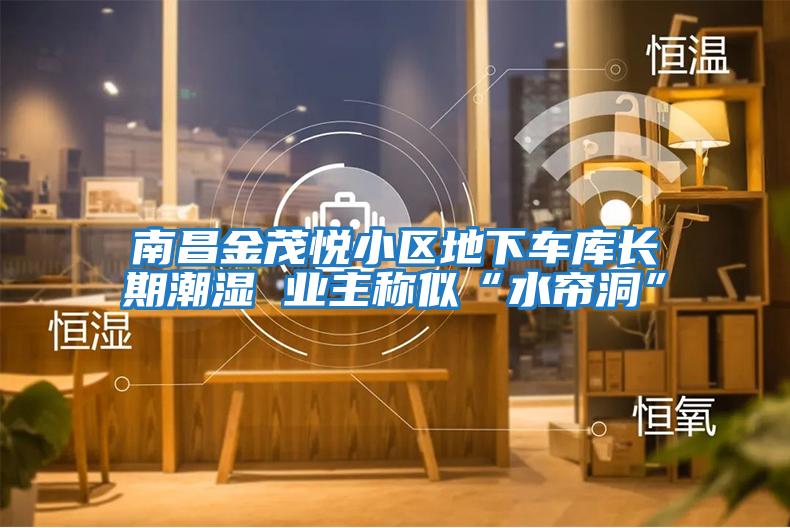 南昌金茂悅小區地下車(chē)庫長(cháng)期潮濕 業(yè)主稱(chēng)似“水簾洞”