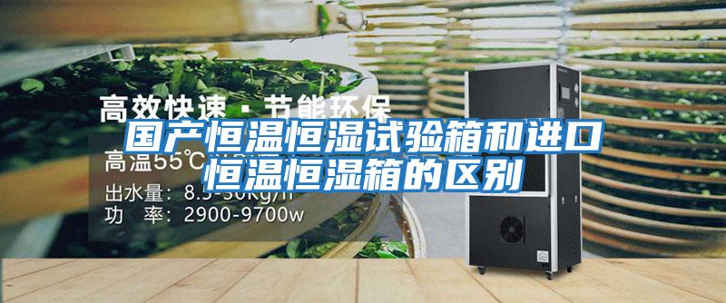 國產(chǎn)恒溫恒濕試驗箱和進(jìn)口恒溫恒濕箱的區別