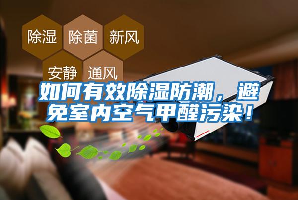 如何有效除濕防潮，避免室內空氣甲醛污染！