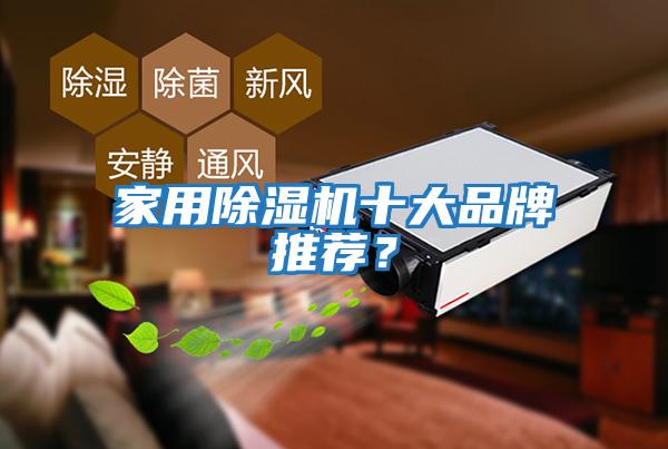 家用除濕機十大品牌推薦？